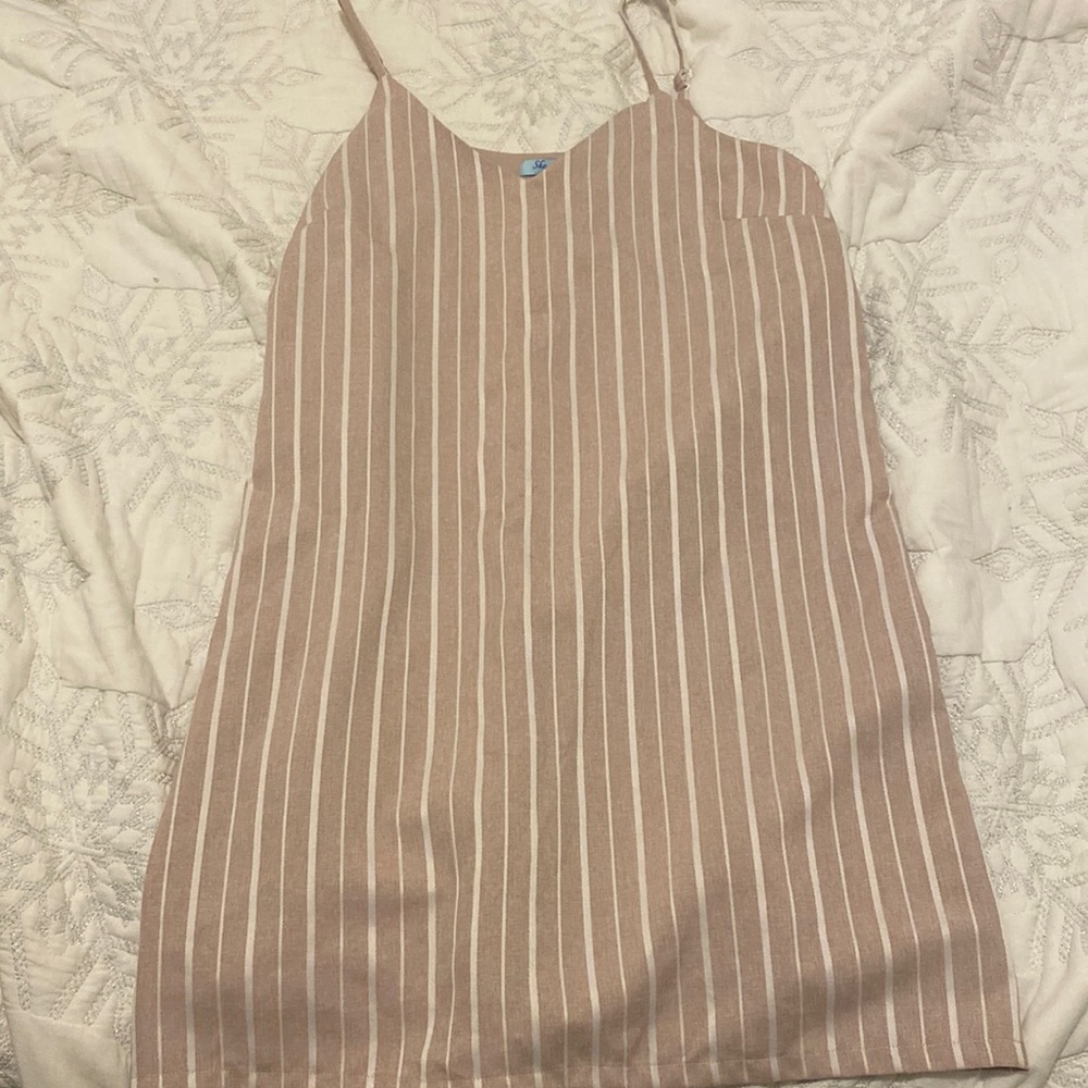Pink striped dress